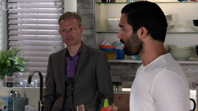 Imran, Leanne și Nick Coronation Street