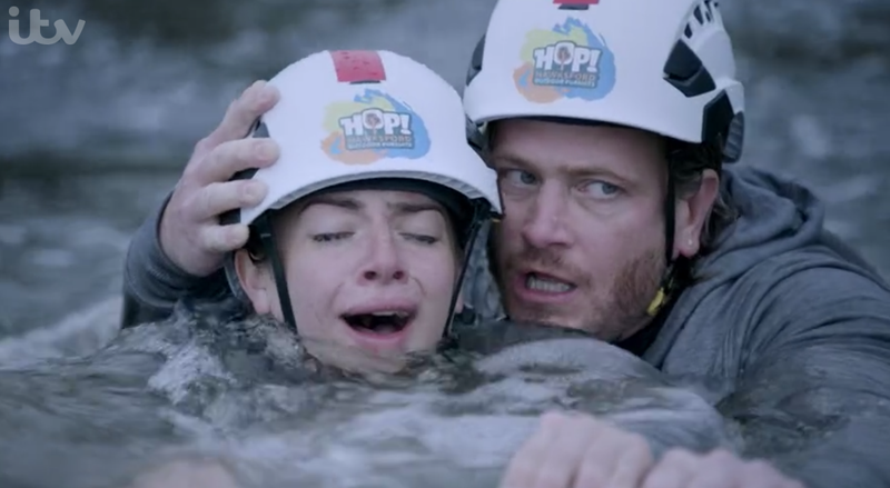 David et Victoria dans les rapides à la semaine de survie d