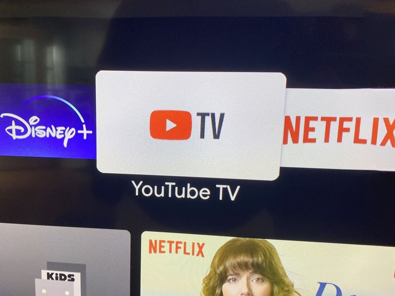 Λογότυπο Youtube TV Android TV