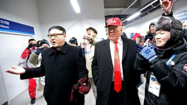 Imitateurs de Kim Jong Un Donald Trump PyeongChang 2018