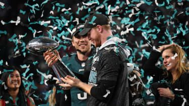 Philadelphia Eagles NFL Super Bowl Nick Foles Carson Wentz Patriots