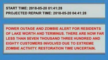 Strömavbrott leder till 'zombie alert'