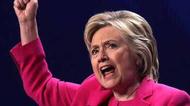 'Binnenlands incident' gewoon man die op tv naar Hillary Clinton schreeuwt