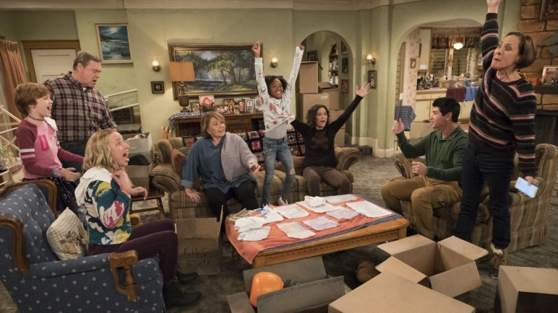 AMES MCNAMARA, JOHN GOODMAN, LECY GORANSON, ROSEANNE BARR, JAYDEN REY, SARA GILBERT, MICHAEL FISHMAN, LAURIE METCALF