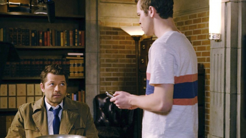 Misha Collins Supernatural Season 15 Episode 13 Alexander Calvert