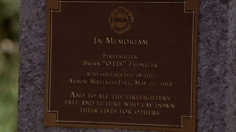 Chicago Fire Otis memorial