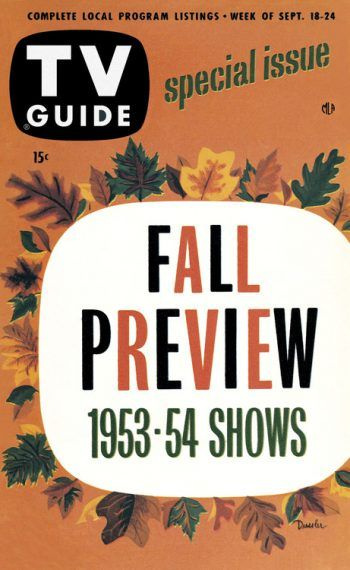 „Fall Preview Flashback“: žiūrėkite visus 65 „TV gido“ žurnalo „Fall Preview“ viršelius