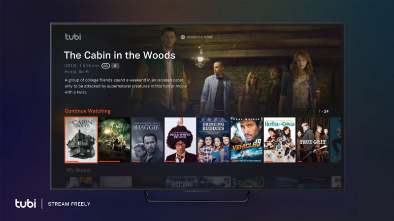 Você pode transmitir programas gratuitamente agora - todos os detalhes no Tubi