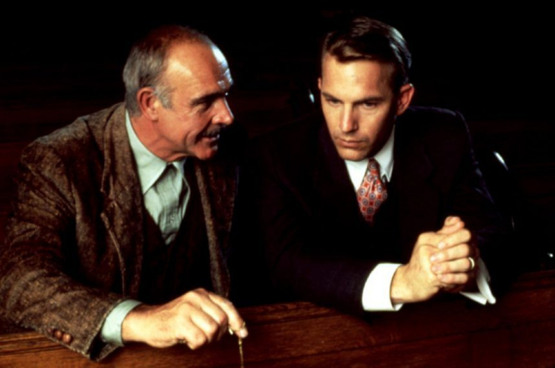 neliečiamieji sean connery keivn costner