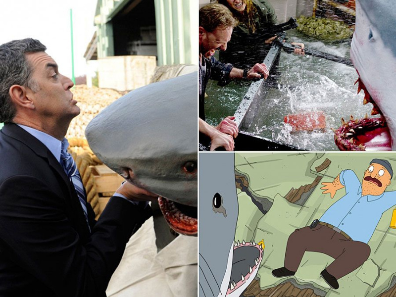 6 fois Jaws se faufile dans les émissions de télévision