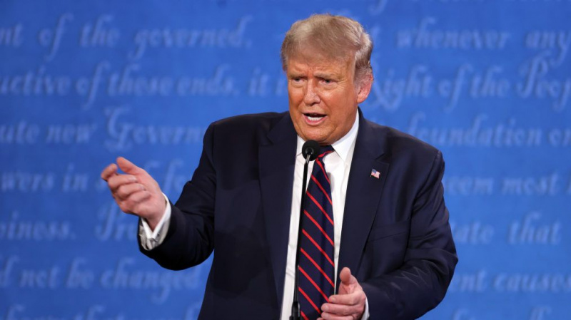 Donald Trumps första presidentdebatt 2020