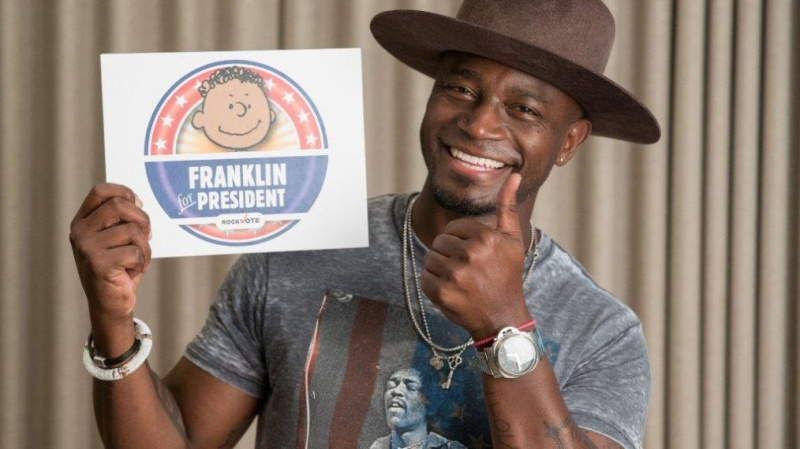 ¡Taye Diggs y la pandilla de cacahuetes quieren que muevas el voto!