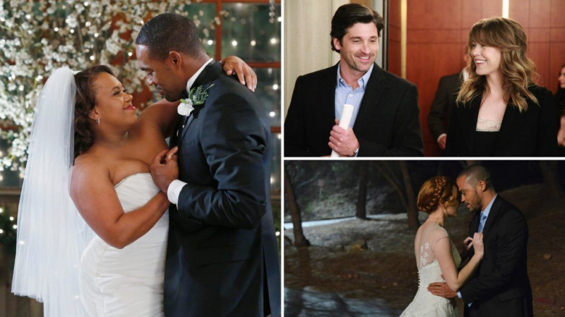 Clasificación de las bodas de 'Anatomía de Grey' por nivel de drama (FOTOS)