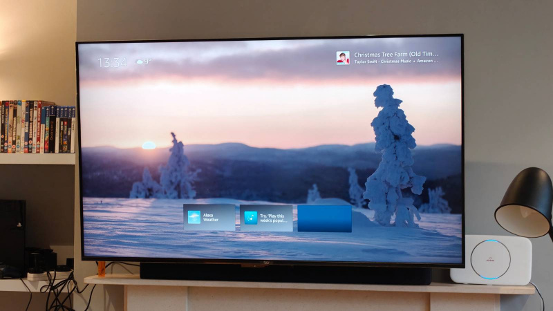   Una modalità ambientale innevata su Amazon Fire TV Omni Mini-LED