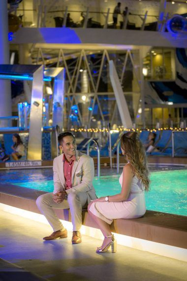Event planner Olivia Grayham is a firm believer in tightly structured itineraries and organized binders. Shes left nothing to chance in calibrating logistics for her best friend Alexandra, who is taking her wildly popular Internet lifestyle series on location with a Caribbean cruise. But the high seas are full of surprises, including the ships newly assigned cruise director, Tony Rieves, who has begun putting his personal stamp on the cruise experience. Faced with one unexpected situation after another, Olivia realizes that some things cant be anticipated or scheduled  like falling in love. Photo: Carlos PenaVega, Alexa PenaVega Credit:  2018 Crown Media United States, LLC | Photo: Jeremy Lee/Alexx Henry Studios, LLC.