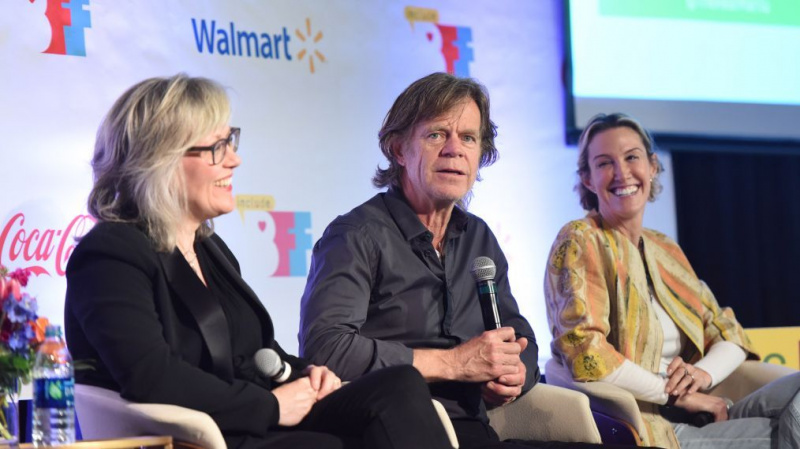 Lisa McNulty, William H. Macy and Rachel Winter