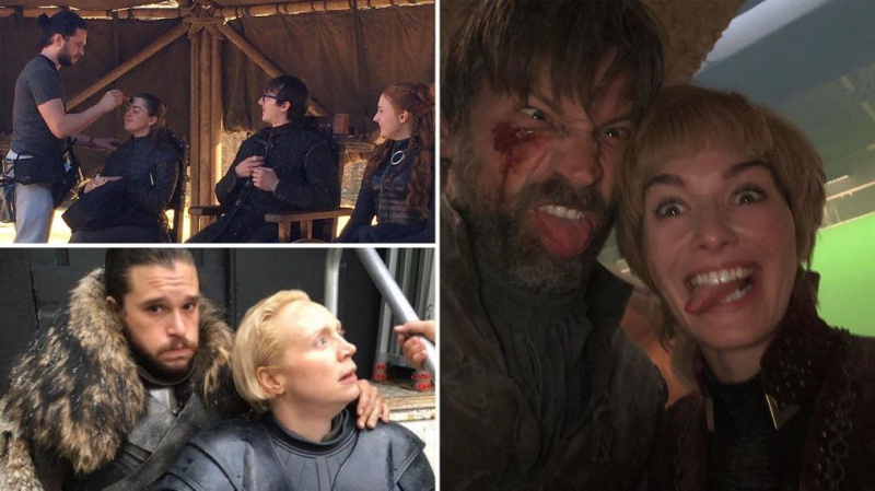'Juego de tronos': detrás de escena de la temporada final con el elenco (FOTOS)
