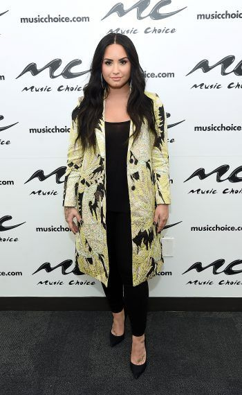 Demi Lovato Visits Music Choice