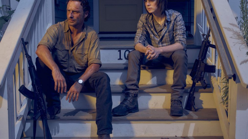 Rick and Carl in Alexandria