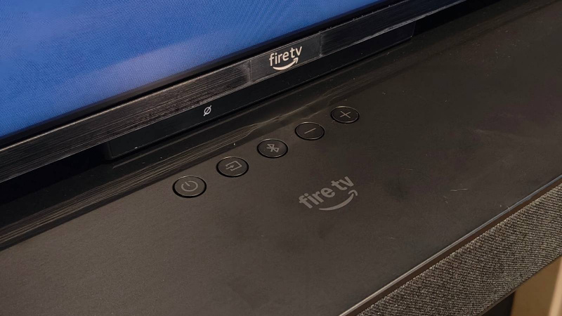   Amazon Fire TV Soundbar Plus' buttons.