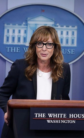 West Wing Actress Allison Janney Makes Appearance In White House Briefing Room