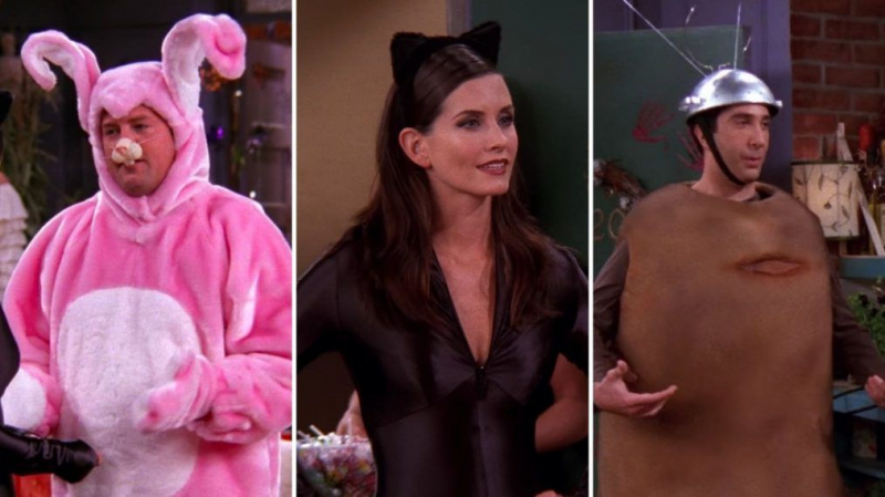 Todos os 8 trajes usados ​​no episódio de Halloween dos 'amigos' (fotos)
