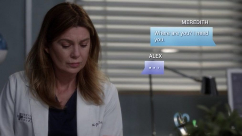 Greys Anatomy Alex Meredith Text