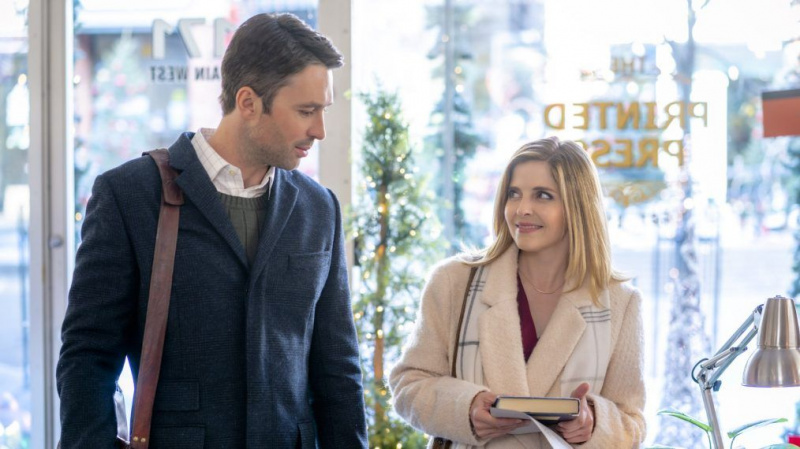 Jen Lilley på 'When Harry Met Sally' Moment i 'Angel Falls: A Novel Holiday'