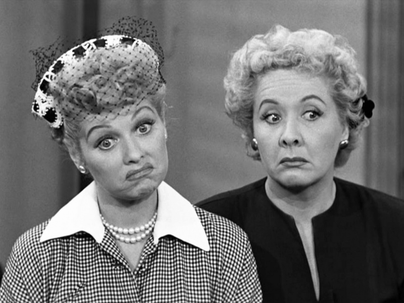 Lucille Ball and Ethel Mertz