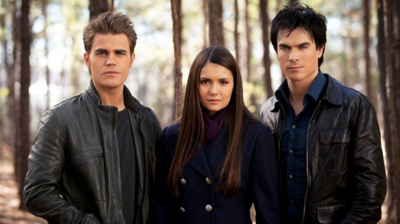 THE VAMIPIRE DIARIES - Paul Wesley,Nina Dobrev, Ian Somerhalder