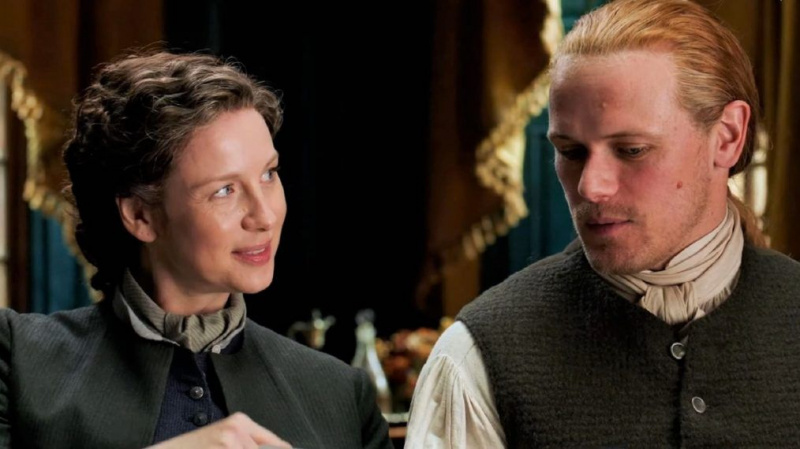 Užsienietė Caitriona Balfe Sam Heughan