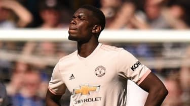Manchester Uniteds mittfältare Paul Pogba vann fotbolls-VM 2018 med Frankrike