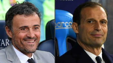 Luis Enrique Massimiliano Allegri entraîneur d