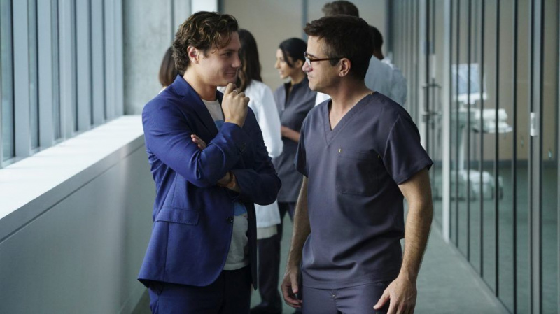 PURE GENIUS is a cutting-edgemedical drama about James Bell (Augustus Prew, left), a young Silicon Valley tech titan, who enlists Walter Wallace (Dermot Mulroney), a brilliant veteran surgeon with a controversial past, to run a state-of-the-art hospital with an ultramodern approach to medicine. After football ends in October, PURE GENIUS will be broadcast Thursdays (10:00-11:00 PM, ET/PT) on the CBS Television Network. Photo: Sonja Flemming/CBS Ì?å2015 CBS Broadcasting, Inc. All Rights Reserved