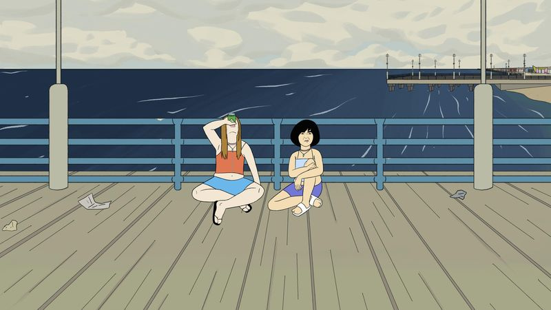 Anna Konkle ir Maya Erskine specialiajame animaciniame filme „Pen15“.