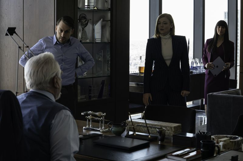 Οι Kieran Culkin, Sarah Snook και Brian Cox in Succession
