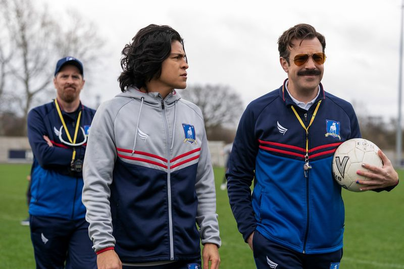 Ο Ted and Dani στην πρεμιέρα της 2ης σεζόν του Ted Lasso