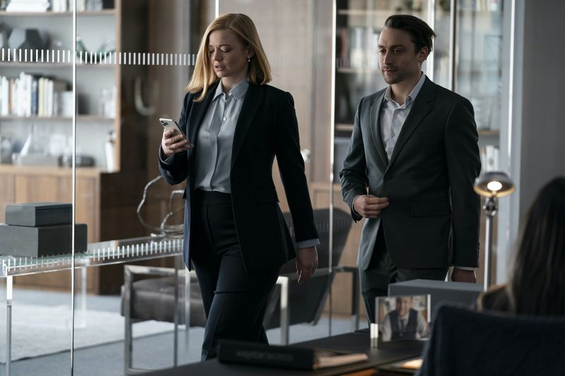 Η Sarah Snook και ο Kieran Culkin in Succession