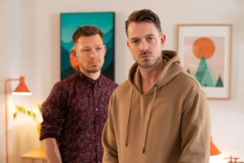 Darren Osborne en Kyle Kelly in Hollyoaks
