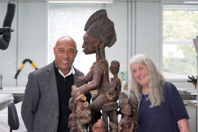 Mary koos Gus Casely-Hayfordiga Londoni Hornimani muuseumis