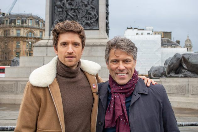 John Bishop ja Greg James filmis Greg James’ Sport Relief Heroes