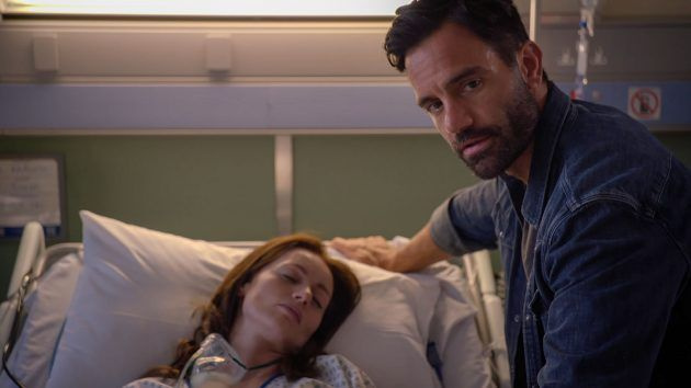 Holby Kian (Ramin Karimloo) i Bea Kiminski (Rosalind Halstead)