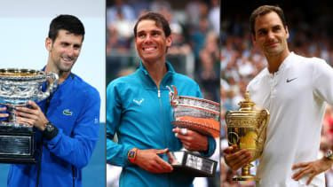 Novāks Džokovičs, Rafaels Nadals un Rodžers Federers ir vīriešu tenisa
