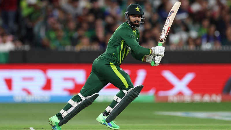   Pakistan's Shadab Khan in the T20 Cricket World Cup 2022 final.