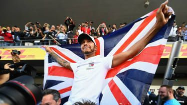 Lewis Hamilton 28. oktobra slavi zmago v F1 v F1 na VN Mehike.