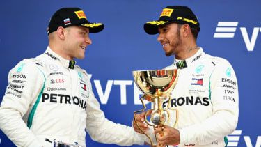 Lewis Hamilton Mercedes Valtteri Bottas F1 GP Rosji