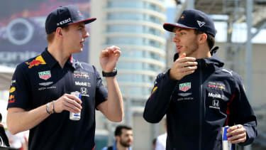 Red Bull Racing-kørere Max Verstappen og Pierre Gasly