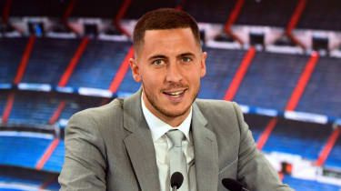 Eden Hazard przemawia podczas swojej oficjalnej prezentacji jako zawodnik Realu Madryt