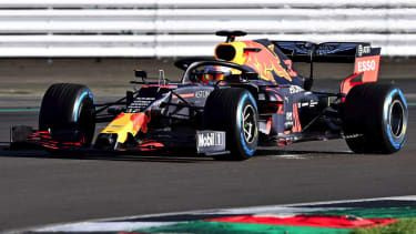 Max Verstappen körde Red Bull Racing RB16 på Silverstone