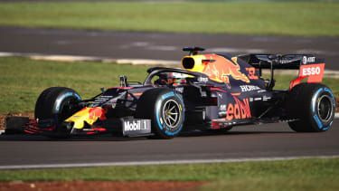 Max Verstappen körde Red Bull Racing RB16 på Silverstone